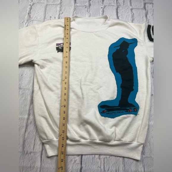 Vtg 1986 Bones Brigade Powell Peralta Rodney Mullen Skeleton Graphic Sweatshirt - Picture 13 of 16